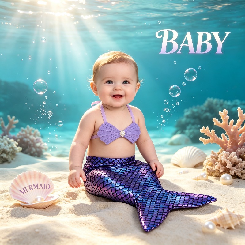 Baby Clothing Newborn - Newborn Mermaid Cosplay Costume, Baby Shower