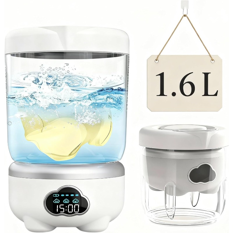 Baby Clothing Washing Machine - Portable Underwear Washing Machine,1.6L Mini Washer