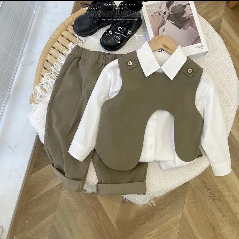 3 PCS Set Spring Boy Clothing  - Baby Clothing Korea recension och pris