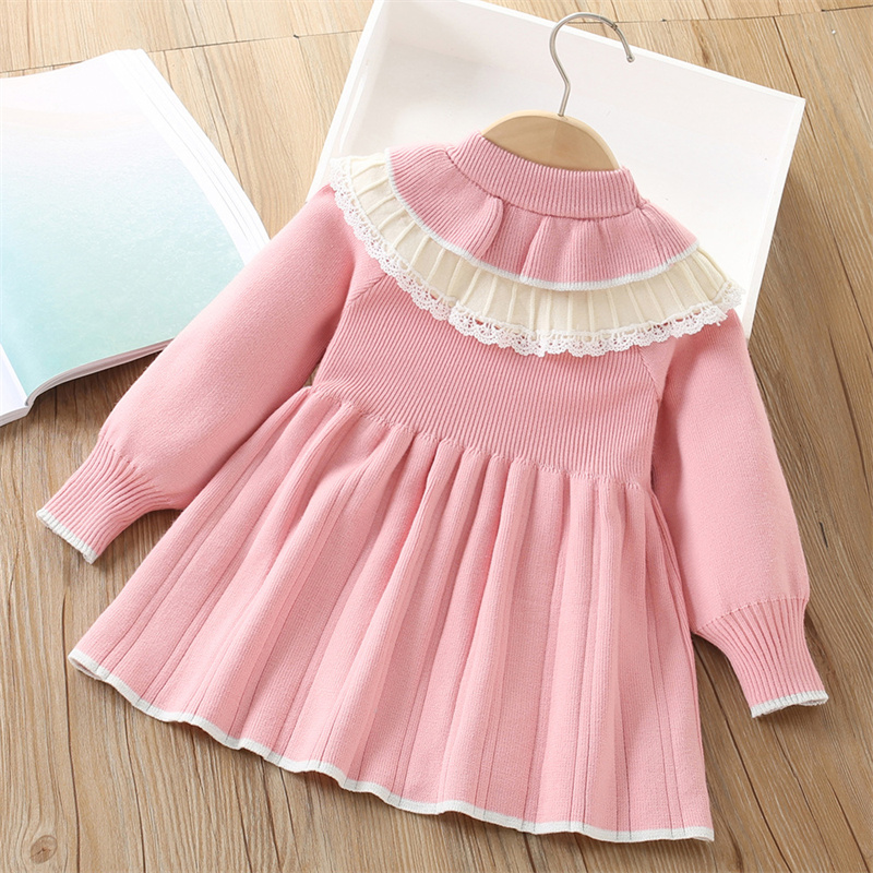 Baby Girls' Knitted Dress Chil - Baby Clothing Jumper recension och pris