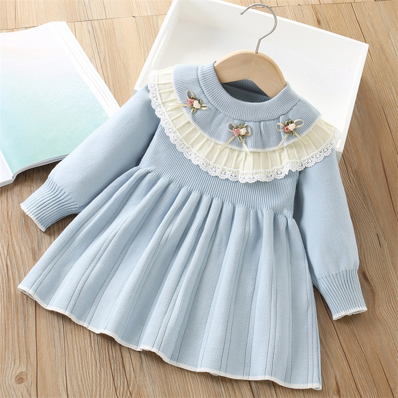 Baby Girls' Knitted Dress Chil - Baby Clothing Jumper recension och pris