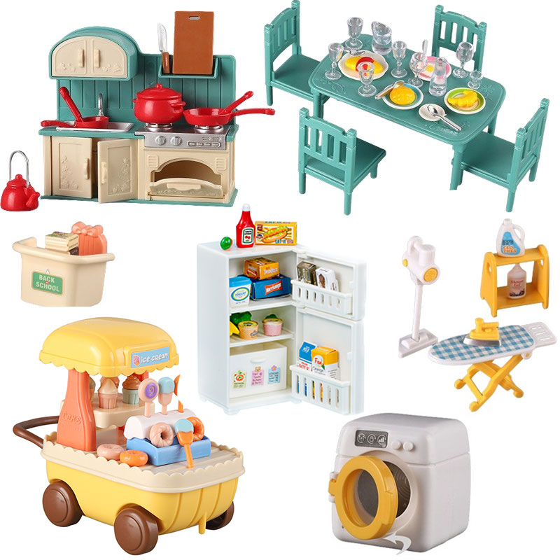 Dollhouse Furniture Set Doll H - Baby Clothing Washing Machine recension och pris