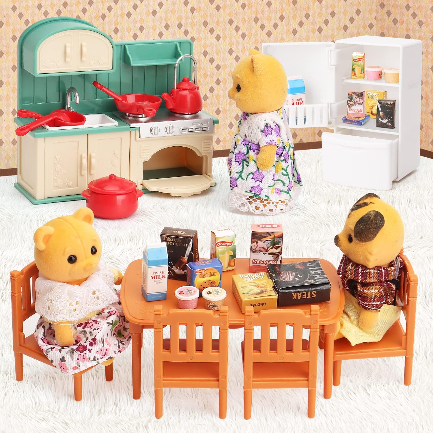 Dollhouse Furniture Set Doll H - Baby Clothing Washing Machine recension och pris