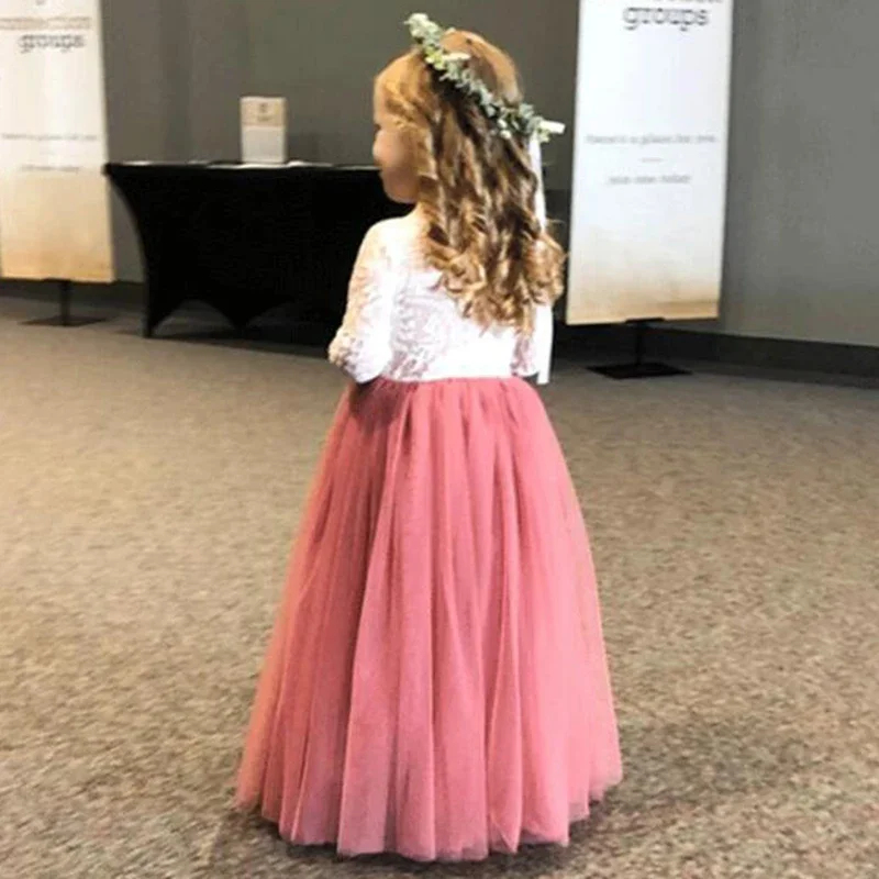 2026 Princess Party lace flowe - Baby Clothing Korea recension och pris