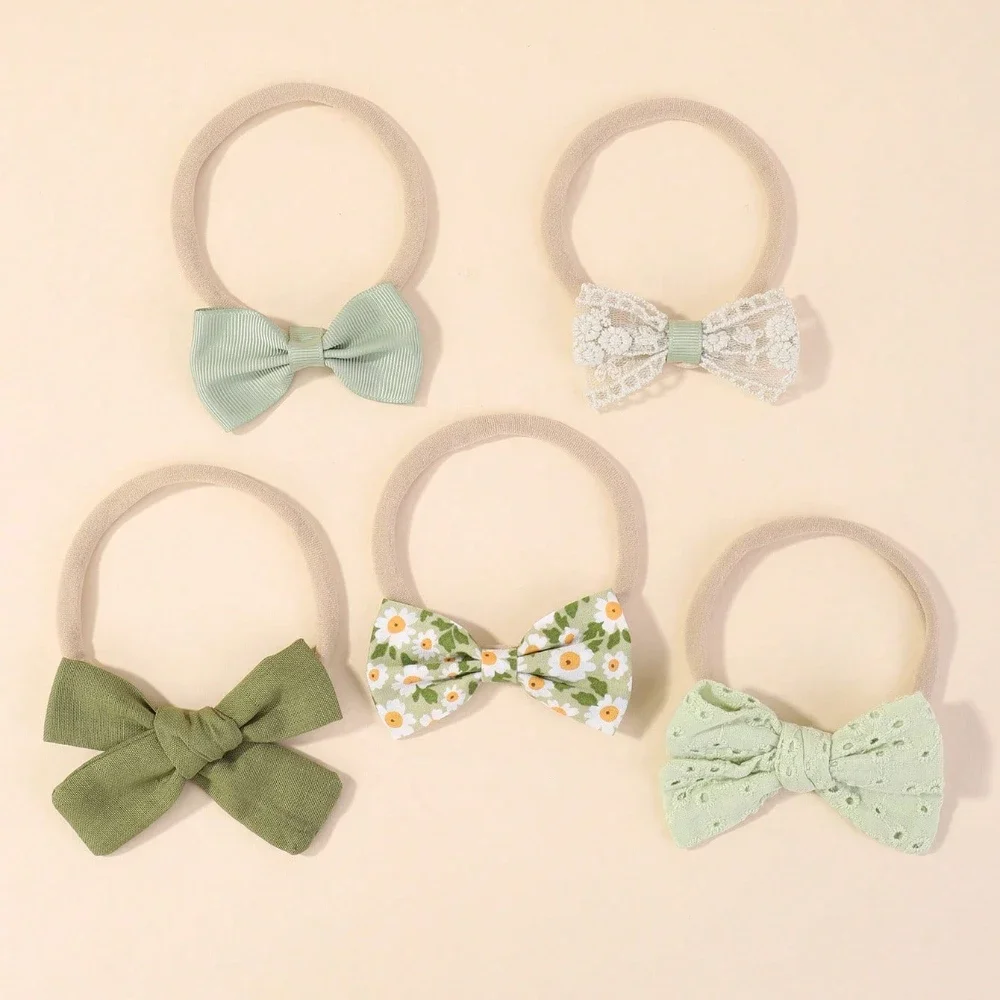5Pcs/Set Baby Elastic Headband - Newborn Gift Set recension och pris