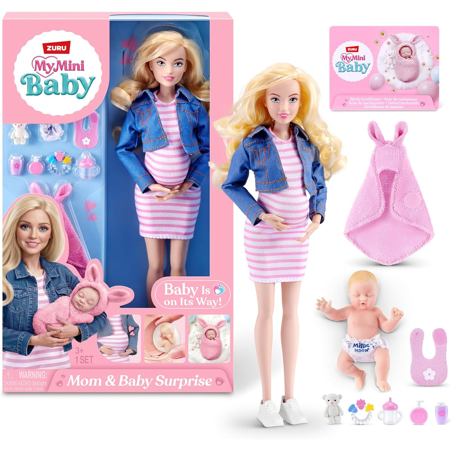 Zuru My Mini Baby Pregnant Dol - Newborn Gift Set recension och pris