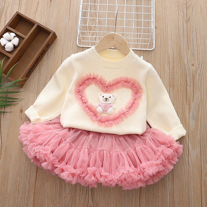 Girl's Jumper Set Autumn and W - Baby Clothing Jumper recension och pris