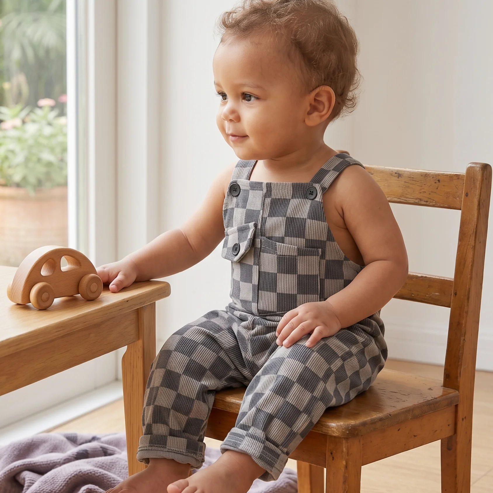 Summer Baby Boys Grid Jumper P - Baby Clothing Jumper recension och pris