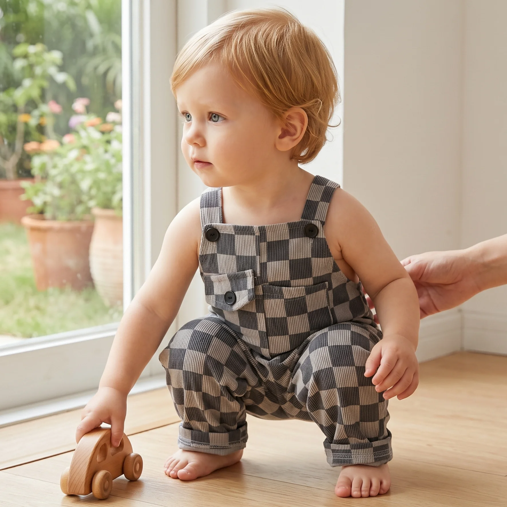 Summer Baby Boys Grid Jumper P - Baby Clothing Jumper recension och pris