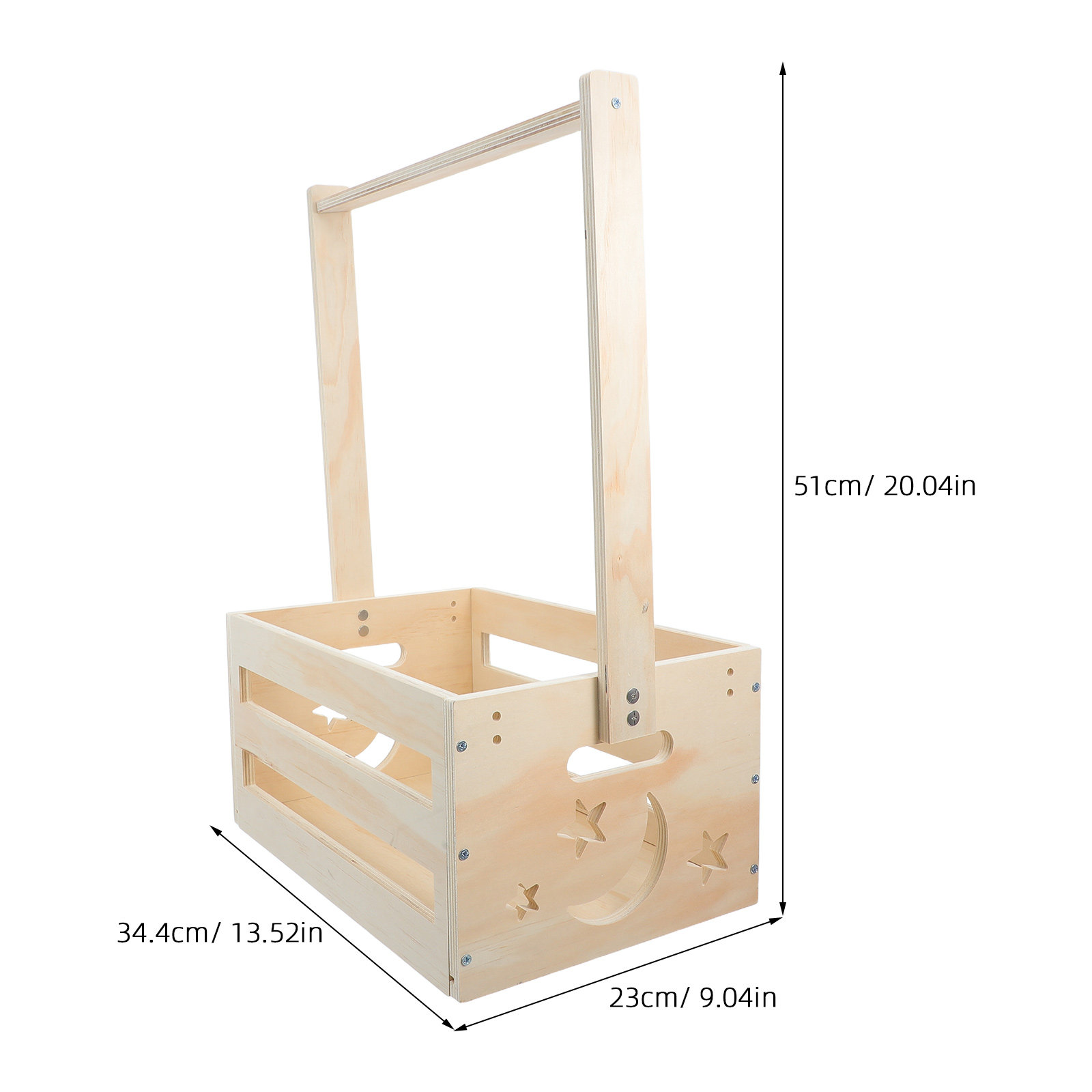 Portable Wood Laundry Hamper B - Baby Clothing Keepsake recension och pris