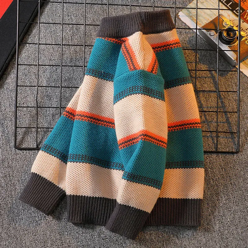 Boys Knitted Sweater New Winte - Baby Clothing Jumper recension och pris